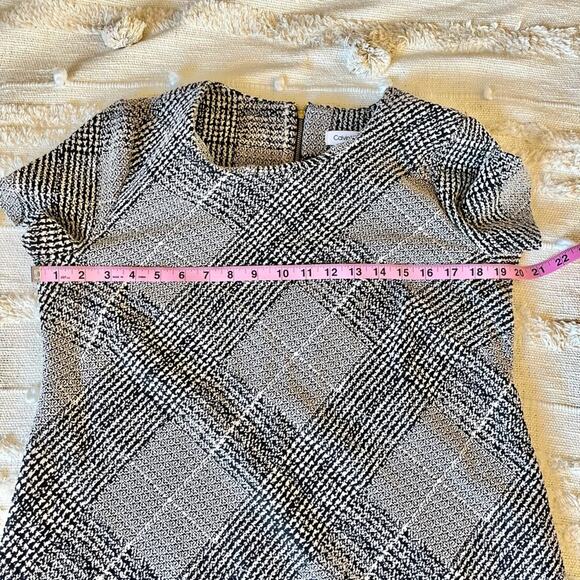 Calvin Klein Gray Mini Dress Crew Neck Short Sleeve size medium - Picture 7 of 9